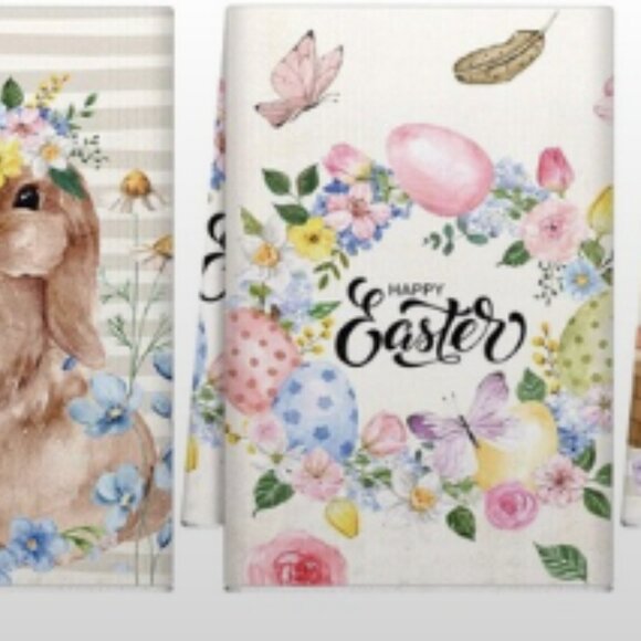 🐰 Easter Bunny Dish Towels - Set of Two - Picture 2 of 7